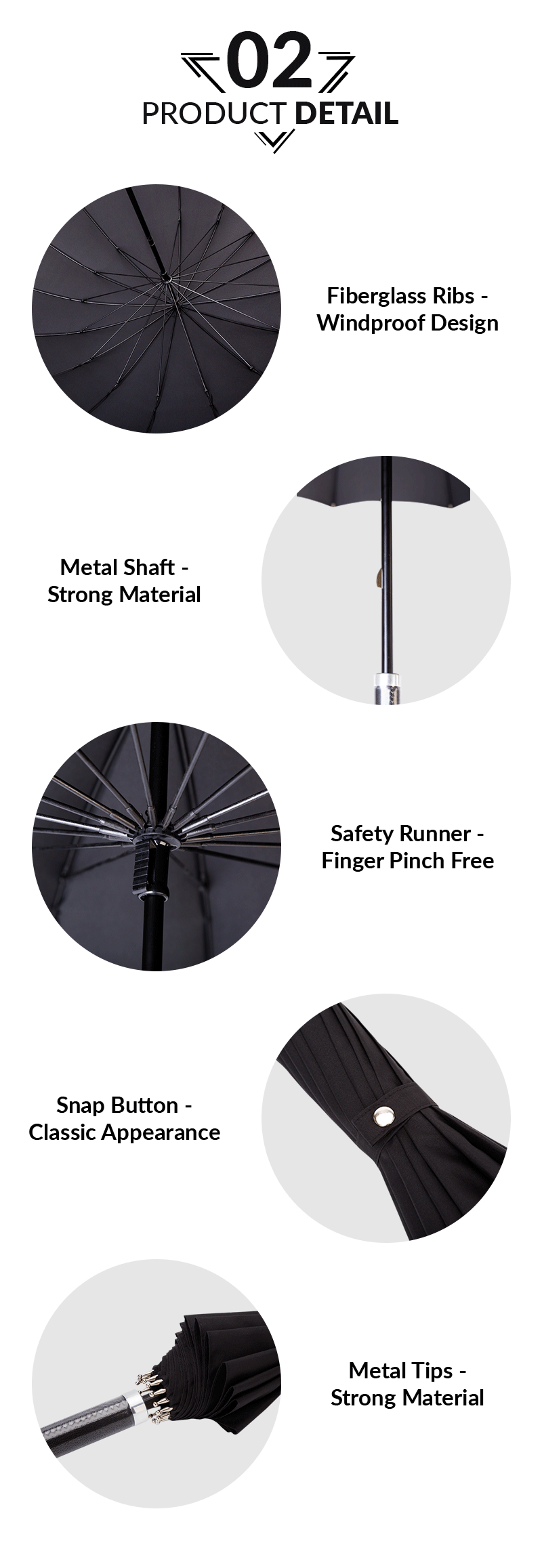 executive windproof umbrella