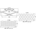 A folha de metal expandida galvanizada mergulhada quente da exportação da fábrica / resistente expandiu a malha do metal