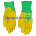 Color Latex Coated Pretty Garden Glove for Children