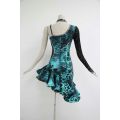 Green latin dancesport costume