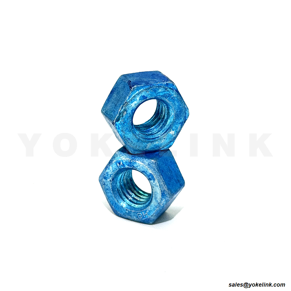 ASTM A194 GRADE 2H HEAVY HEX NUT HOT DIPPED GALVANIZED + BLUE WAX (1) ASTM A194 GRADE 2H HEAVY HEX NUT HOT DIPPED GALVANIZED + BLUE WAX (1)