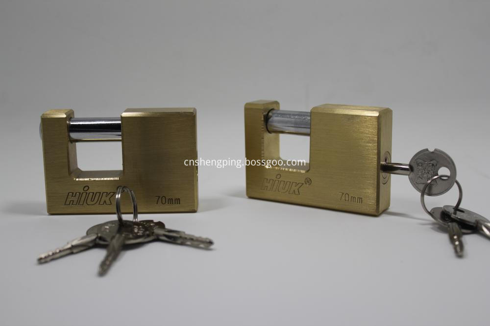 70mm Rectangle Brass Padlock Heavy Duty Padlock