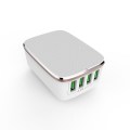 Travel Charger With Four USB Ports LED Lamp