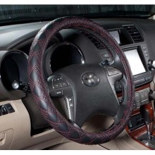 Car Steering Wheel Cover Ecological Leather-Golden