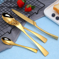 Sterling Silver Flatware Gold Plated Restaurant Cutlery Set