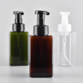 Amber Foaming Soap Dispenser Refillable Plastic Pump Bottle