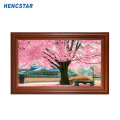 21.5inch smart art wifi digital wooden frame player