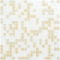 Glass mosaic tiles for kitchen floor