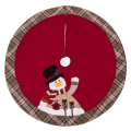 Christmas Tree Skirt with Santa Claus or Snowman