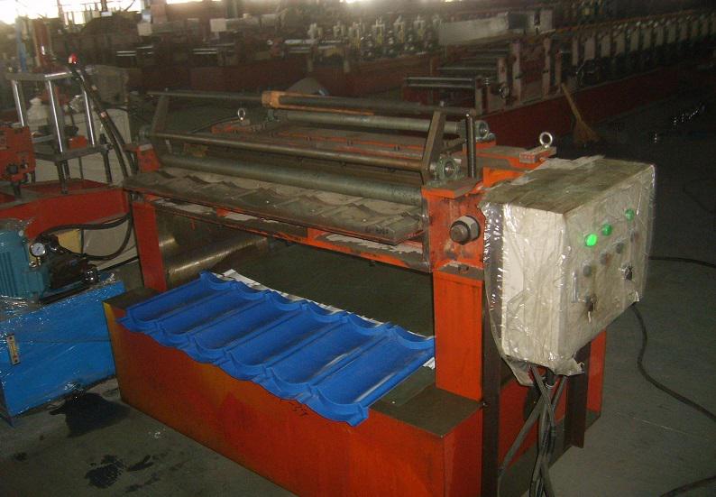 Lace Shearing Machine for Steel Stone Roofing Tiles Making Machine