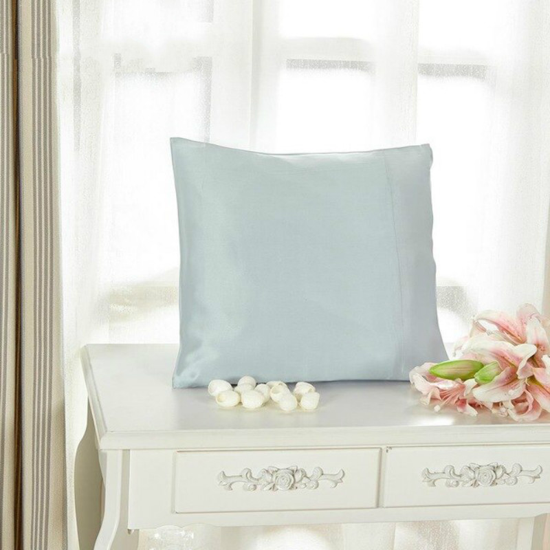 Pale Turquoise Silk Pillowcase