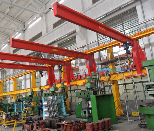 Electric Floor Mounted Slewing Jib Crane