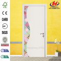 JHK-F01  Polish Pressed Solid Wooden Frame Interior Door