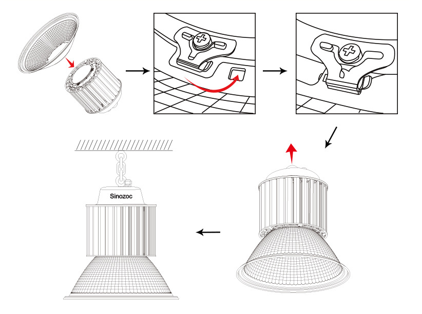 80w led high bay light