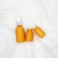 Yellow Coating Essential Oil Bottle With aluminum dropper