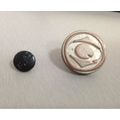 Metal Silver Plated Button, Laser Jeans Button (GZHY-KA-100)