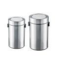Stainless Steel Trash Can with Swing Lid