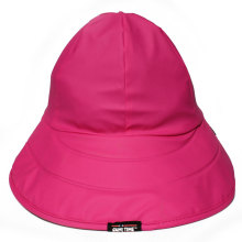 Rose Red PU Chuva Chapéu / Rain Cap / Raincoat para adultos