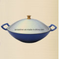 Chine Factory Enamel Fonte Iron Wok Diaporama 25cm