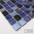 Glass mosaic tiles with composite color patterns