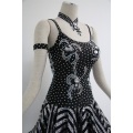 Black latin dance dress