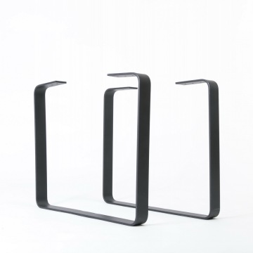 Metal black powder coating dining table leg