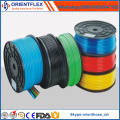 Flexible Braided PU Pneumatic Hose with Brass Fitting