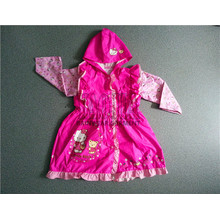 Lovely Design Veste de pluie pour fille en PVC avec capuche