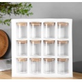 12 Pieces High Borosilicate Airtight Glass Storage Jars