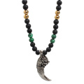 Fashion Dragon Head Wolf Tooth Pendant Necklace Jewelry