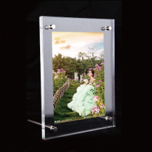 Magnetische Perspex Display Rahmen, frei stehende Acryl Foto Frame