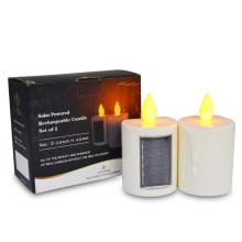 Outdoor Window Solar Powered Led Pillar Candles