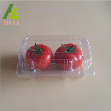 Envase de empaquetado de fruta de tomates de plástico transparente