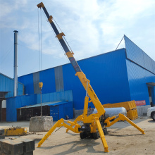 Hydraulic leg folding crawler crane