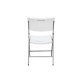 Buena venta al aire libre plegable plástico silla de comedor blanco