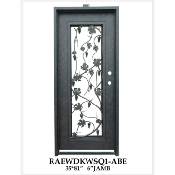 Wrought Iron Door with Metal Iron Crafts