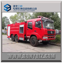 Dongfeng Kinland 6X6 6wd Cummins motor 10t caminhão de bombeiros