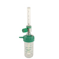 Medical oxygen flow meter with humidifier bottle adapter