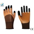 13G Polyester Shell Nitrile 3/4 Gants renforcés en caoutchouc et à doigts (N7001)