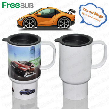 FreeSub Sublimação plástico caneca de viagem com impressão de fotos