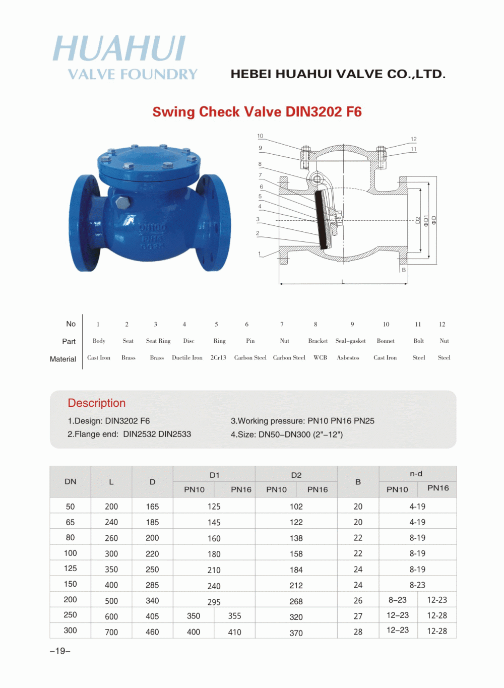 Swing check valve