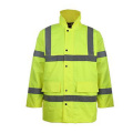 Winter Strip Yellow Safety Jacket Coat