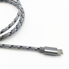 Câble de charge USB tressé en nylon pour Samsung S7