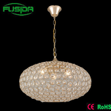 Big Size Round Shape Crystal Beaded Pendant Light