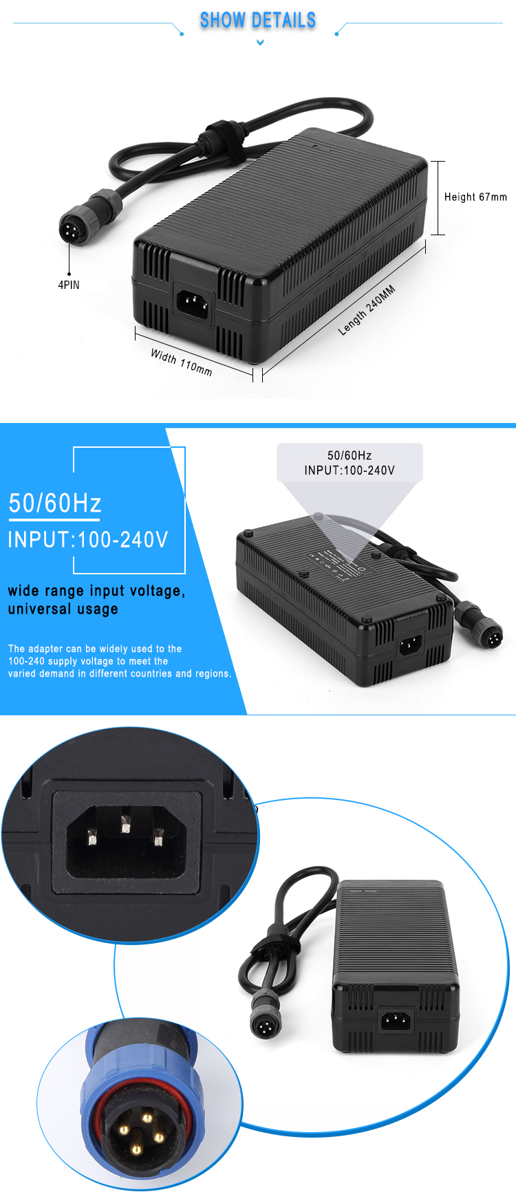 12v 30amp 360w led strip switching power supply