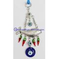 Evil Eye with Lucky Fish Amulet or Hanging Decoration Ornament