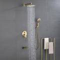 10'' Round Shower Set with Tub Faucet