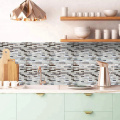 Smart self-adhesive peel and stick subway tile