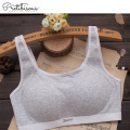 Wholesale women cotton padded sports bra