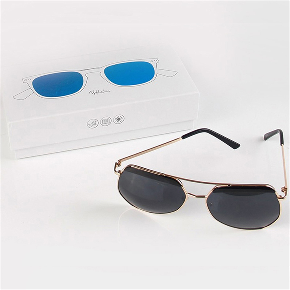 White Printed Paper Sunglasses Packaging Boxes